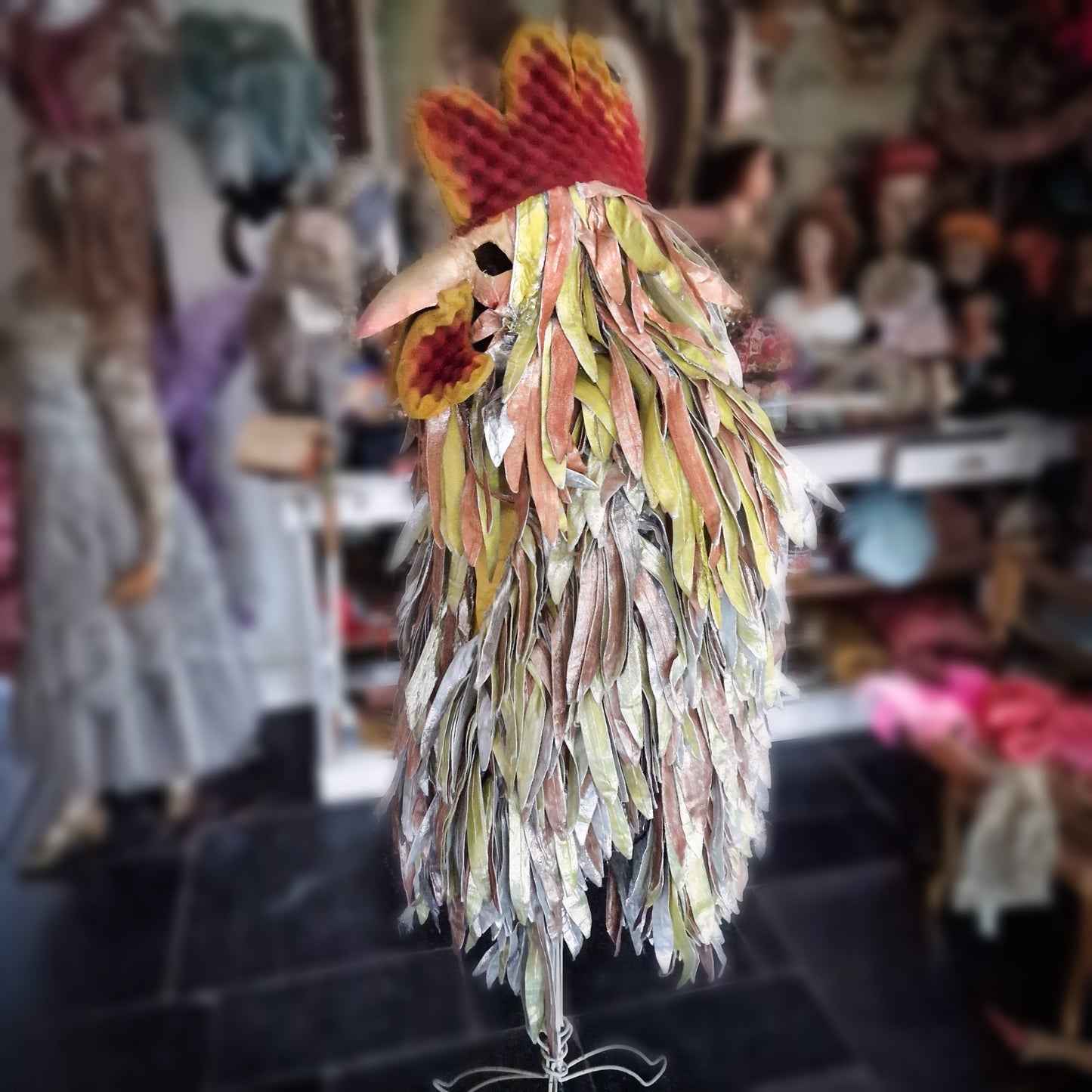 Vintage Folies Bergeres Rooster Theater Costume