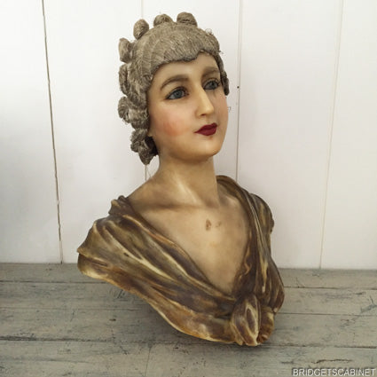 1910 art Nouveau Wax Bust