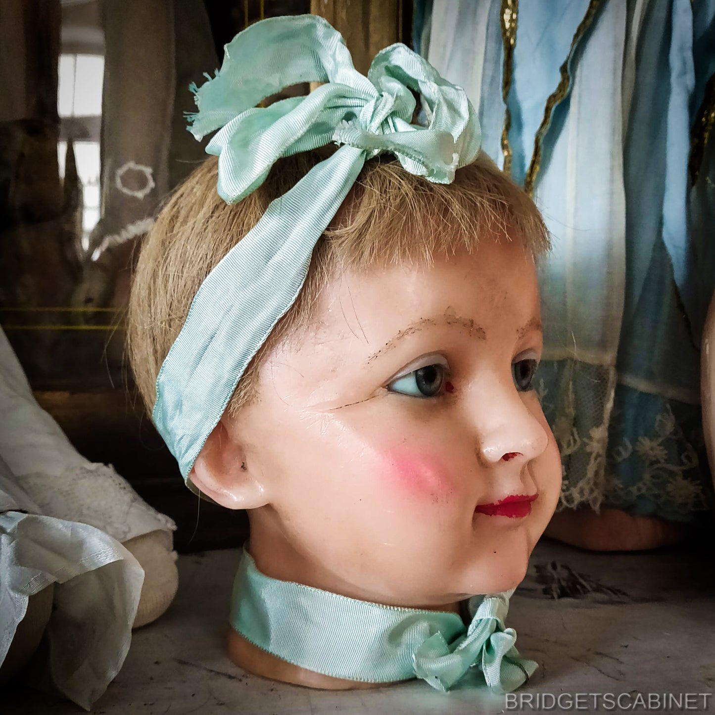 1920s Wax Child Head P. Imans