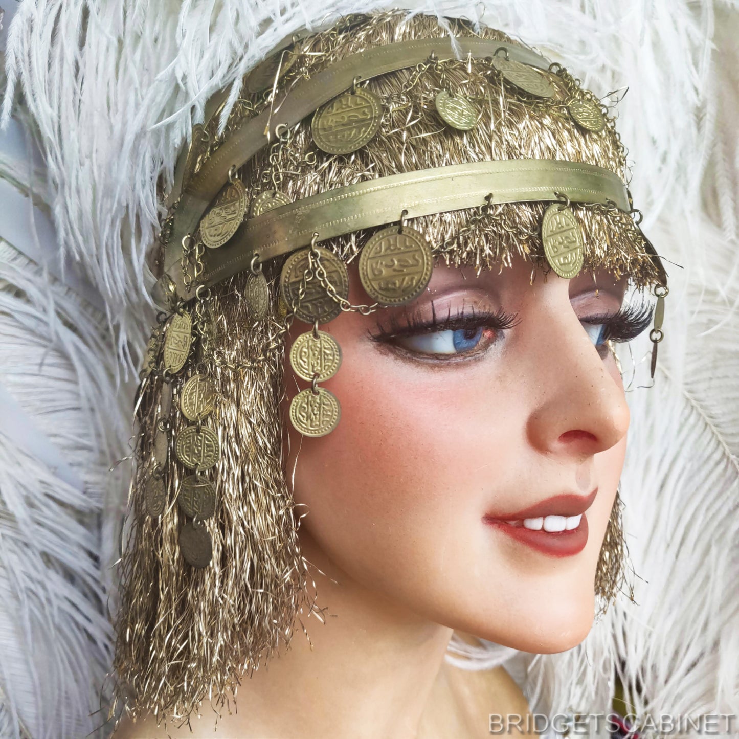 1920s Egyptian Revival Coin Headdress
