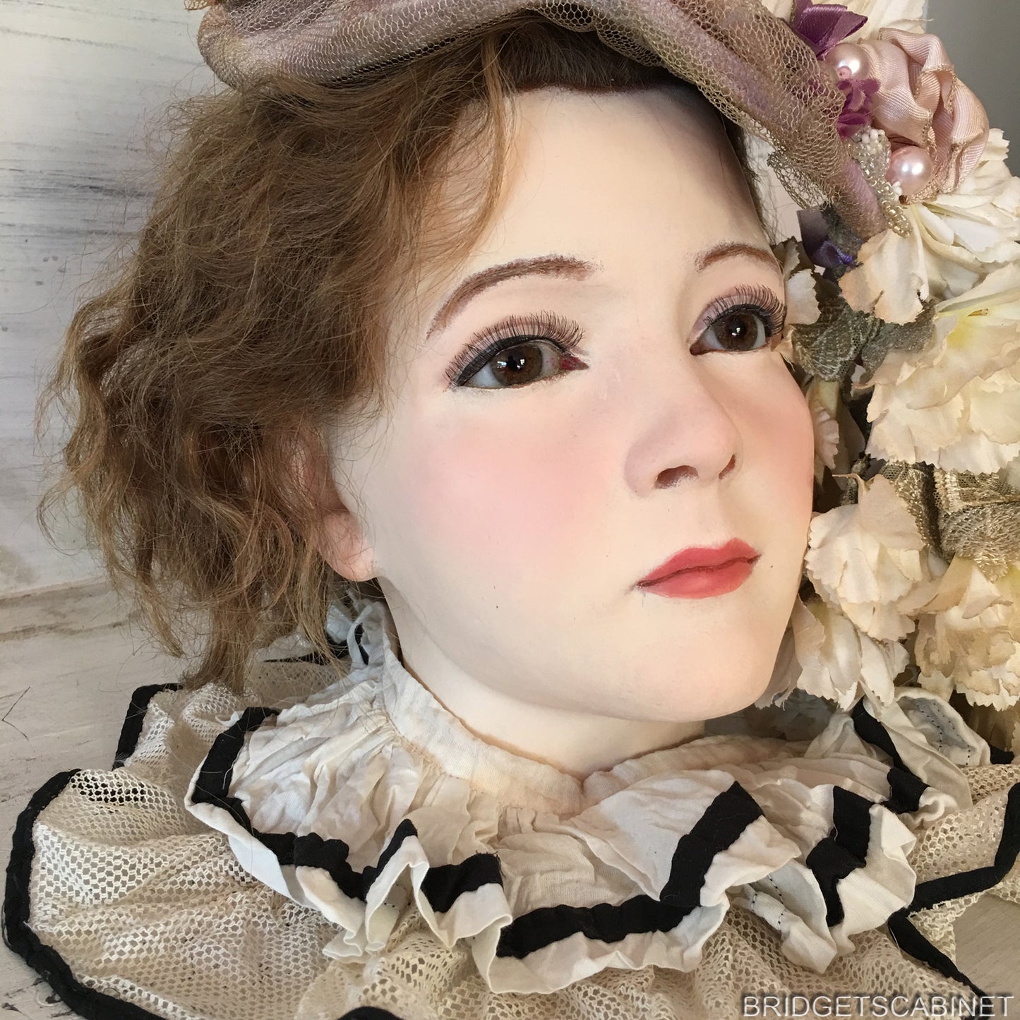 1920s French Wax Girl Head