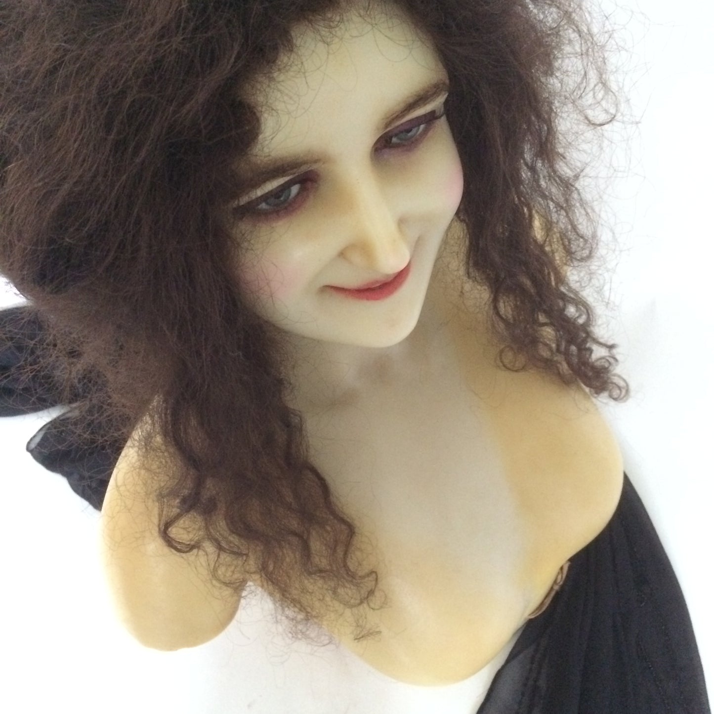 1920 P. Imans Wax Bust with Original Hair Jeanne