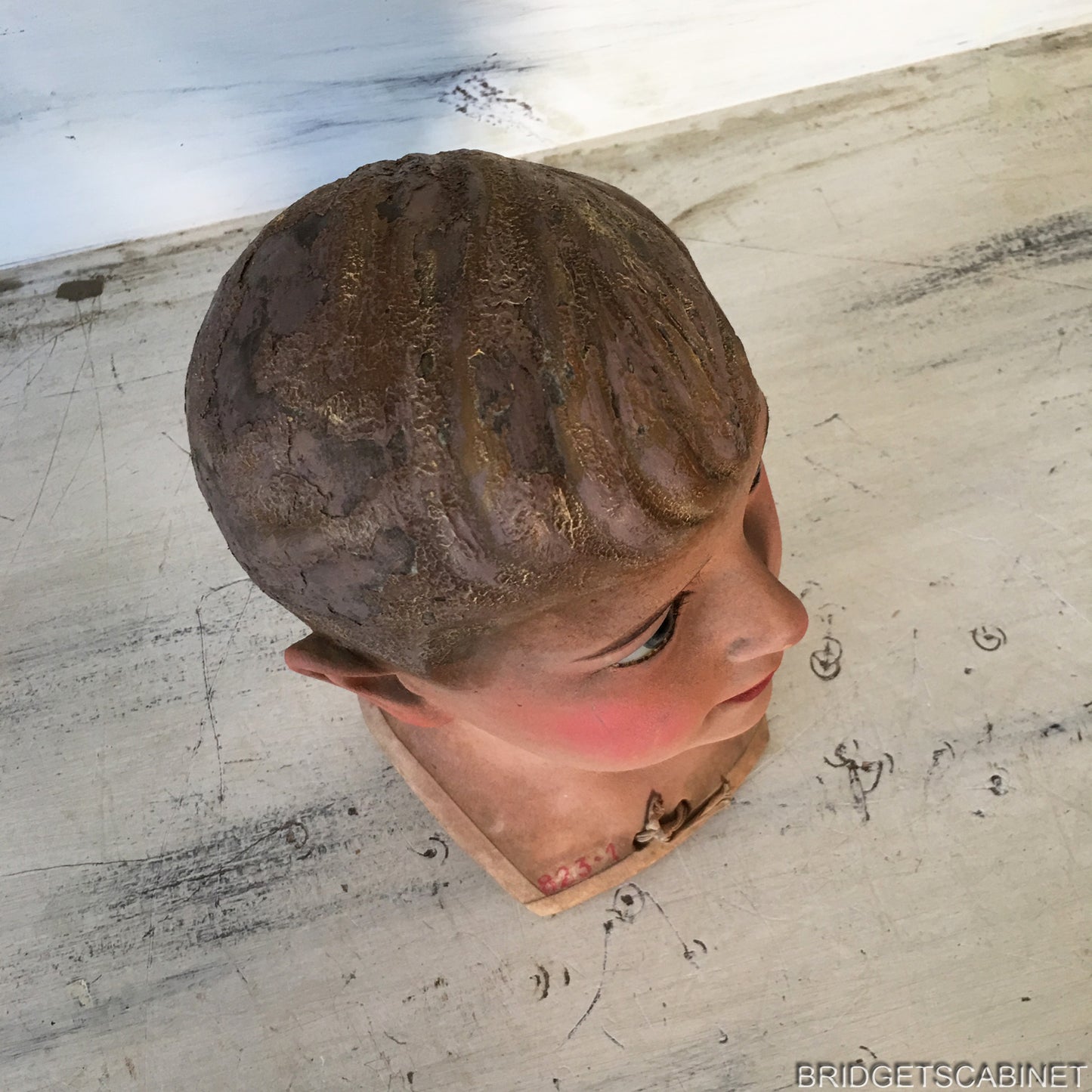 1920s Wax Child Bust
