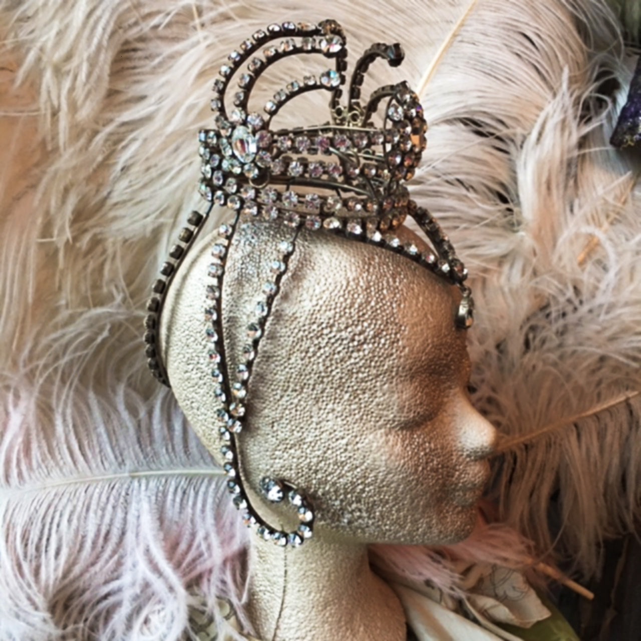 1920s Revue Follies Stage Headdress Crown