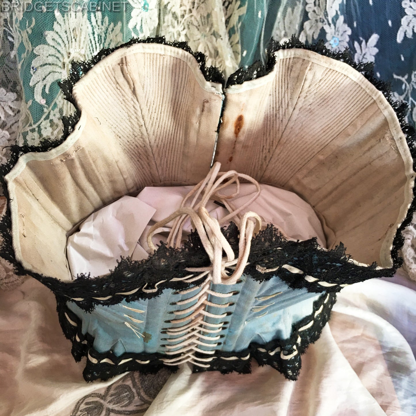Antique Wasp Waist Corset Victorian