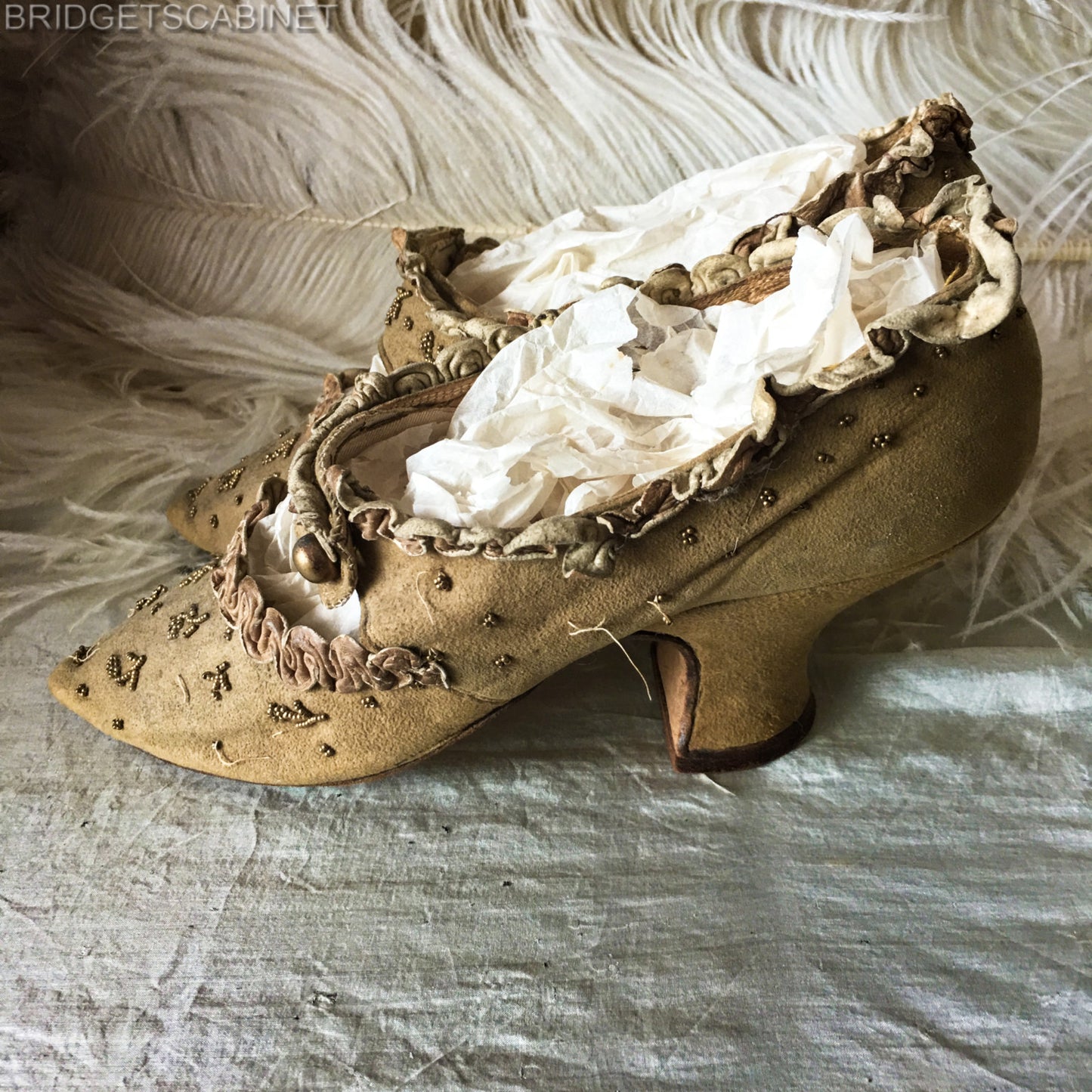 Early 19th. Century Marie-Antoinette Style Shoes
