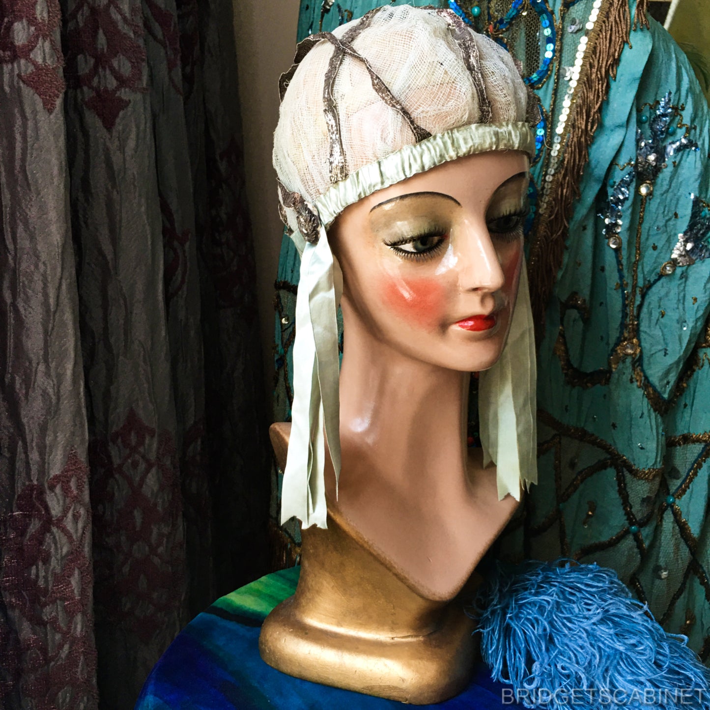 1920s Art Deco Wig Head Countertop