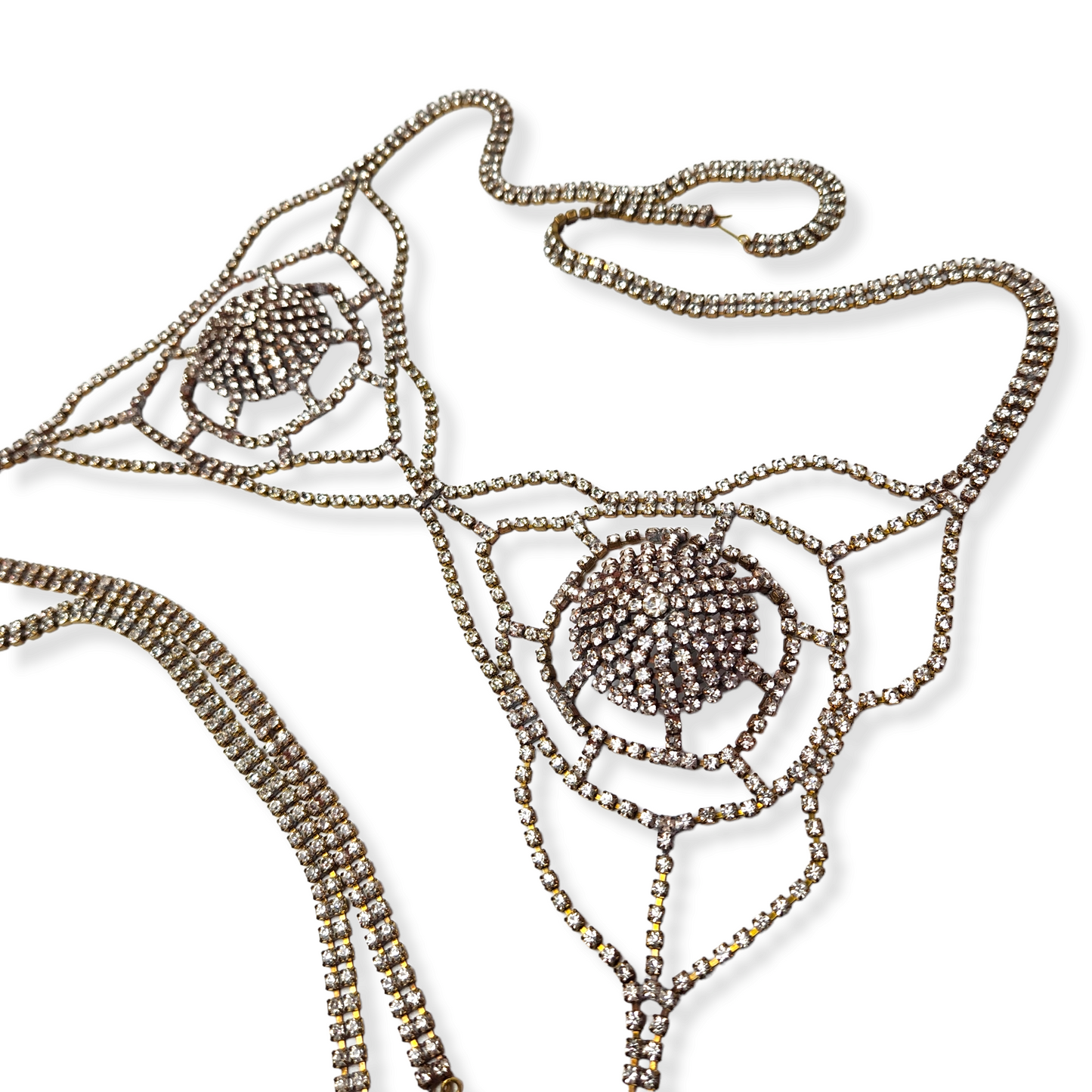 Vintage Stage Burlesque Bra Theater Rhinestone