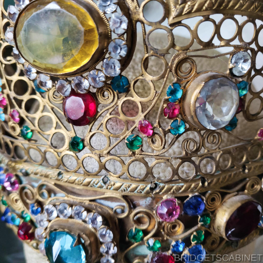 Antique Kokoshnik Mucha Headdress Crown