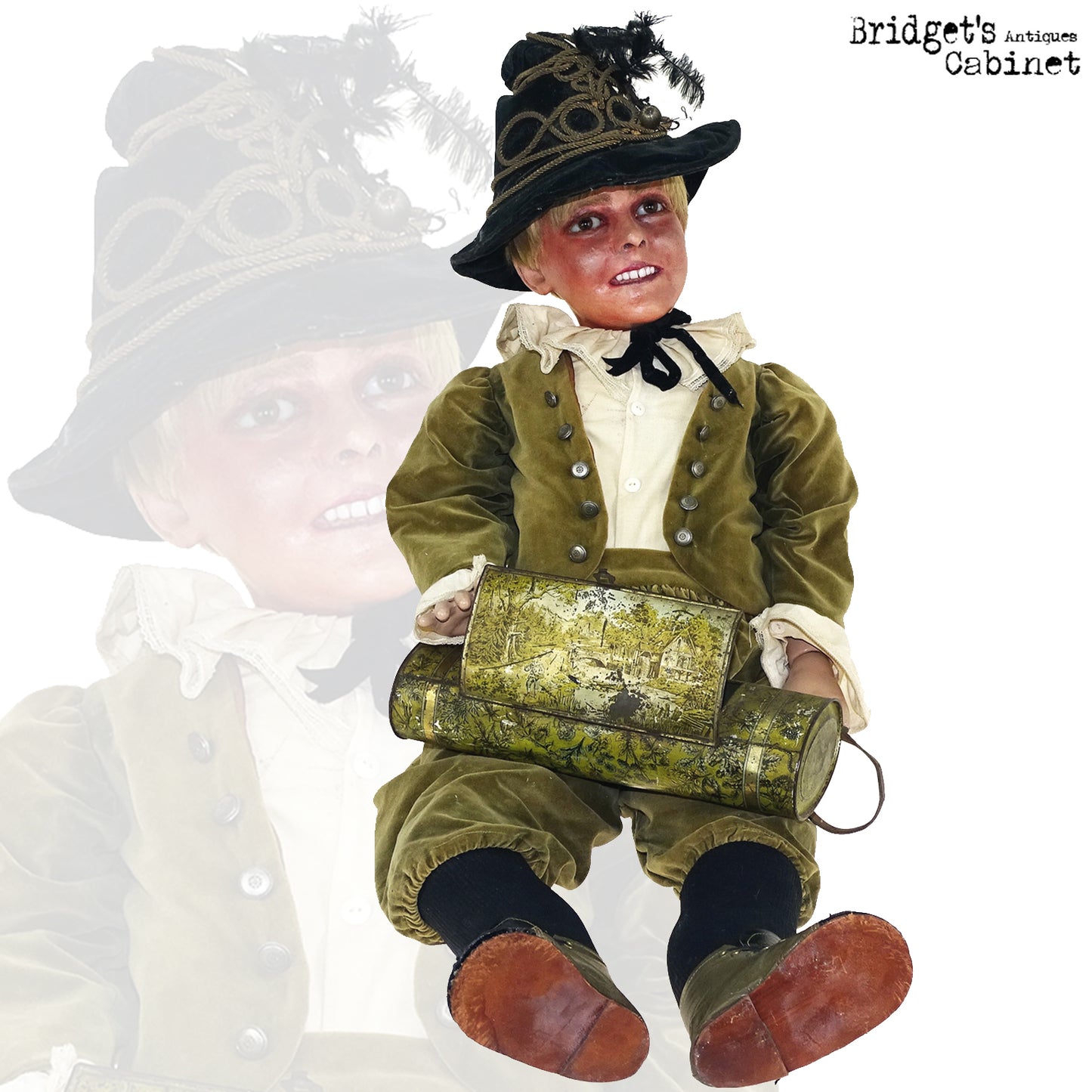 1900s Wax Victorian Boy Doll
