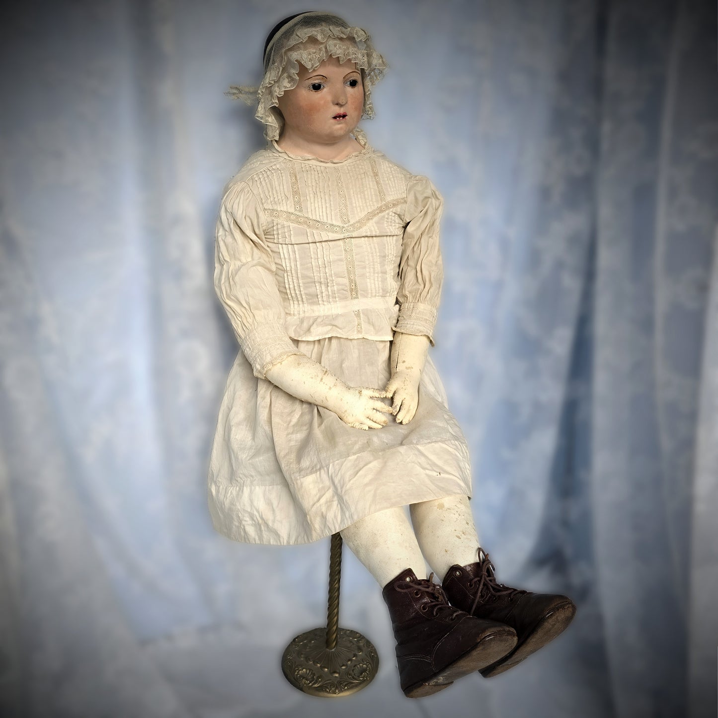 35" French Paper Mâché Doll – Pauline, c.1850, Andreas Voit