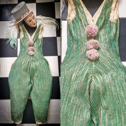 Very Rare Antique Clown Costume Stage