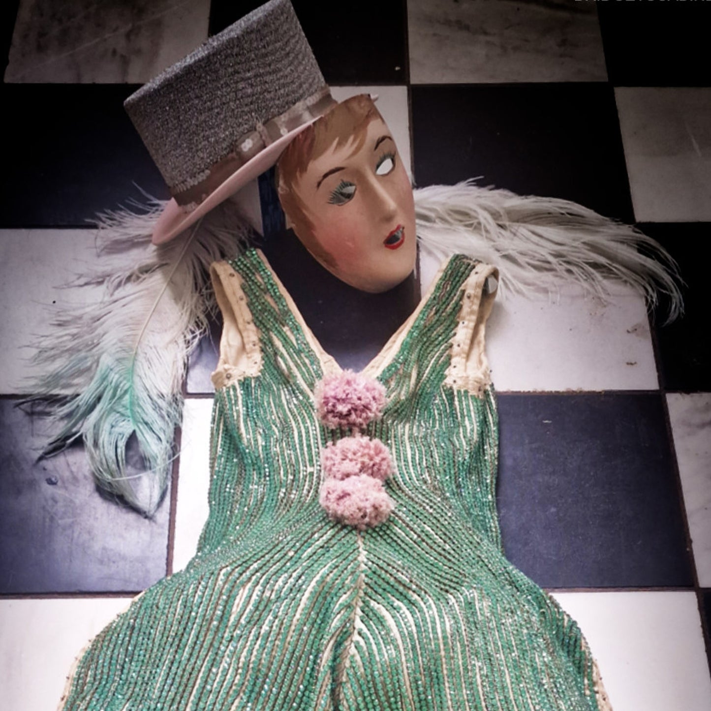 Very Rare Antique Clown Costume Stage