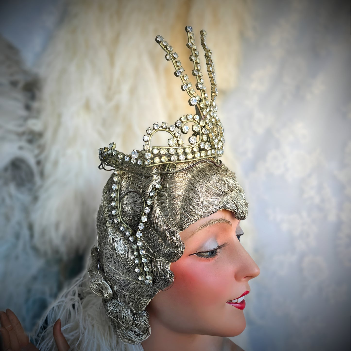 Early 1900s Rhinestone Stage Headdress