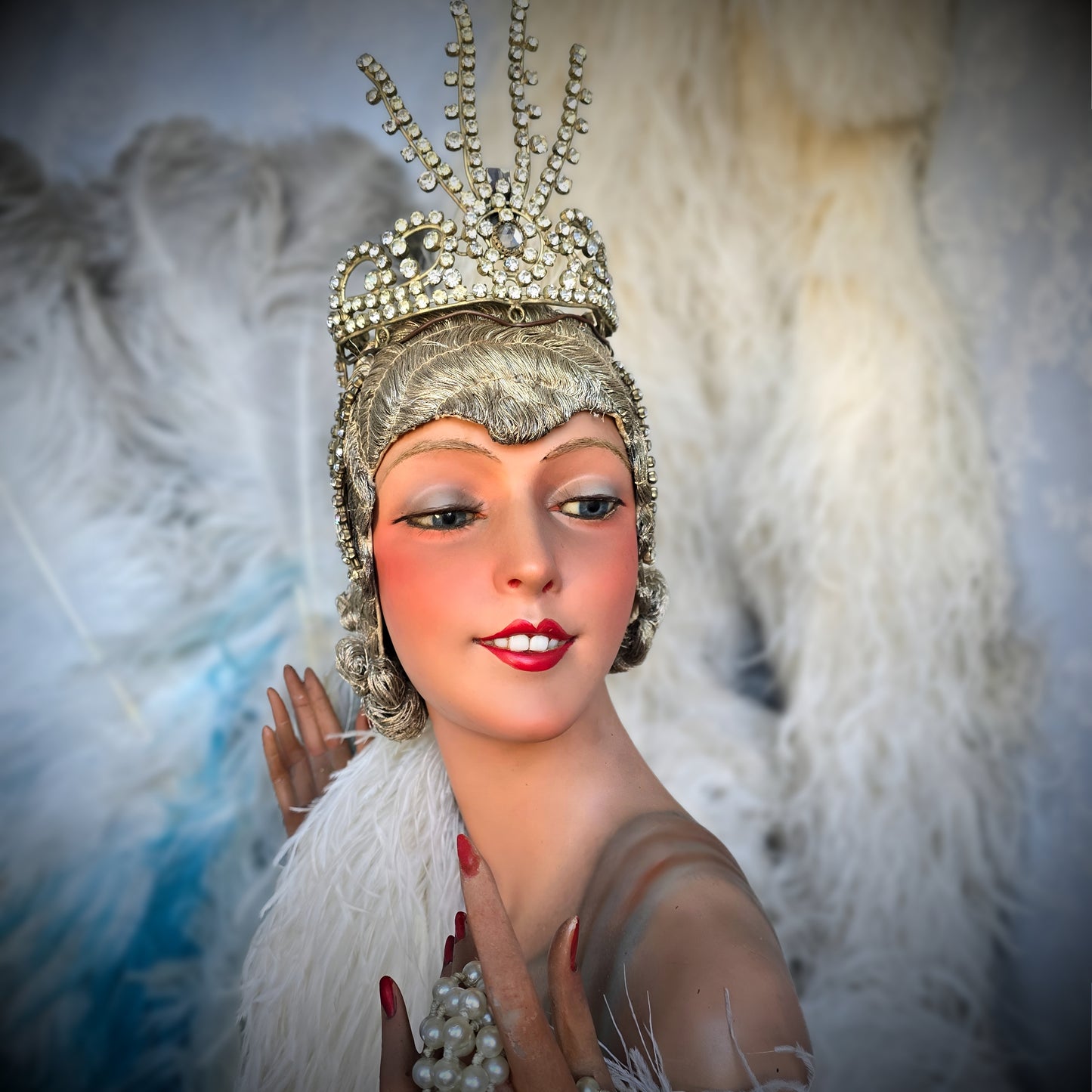 Early 1900s Rhinestone Stage Headdress