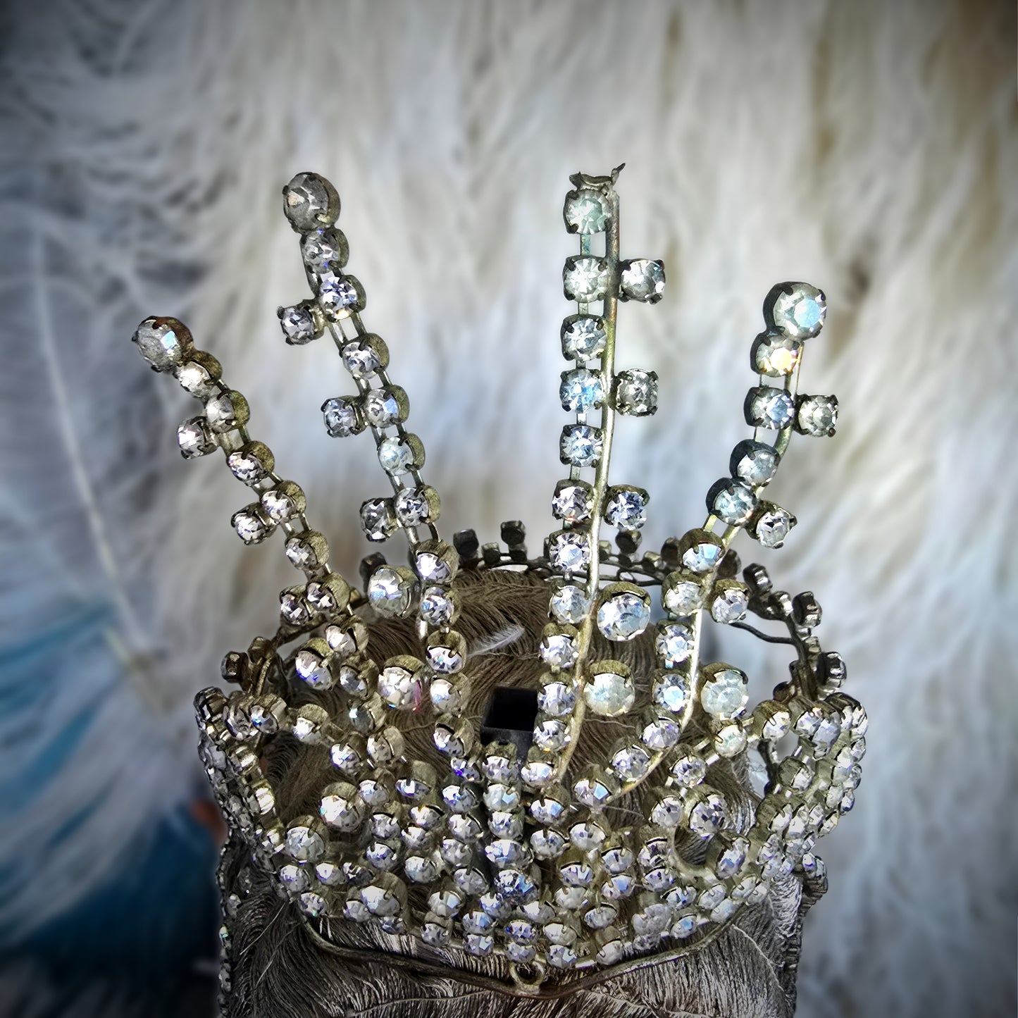 Early 1900s Rhinestone Stage Headdress