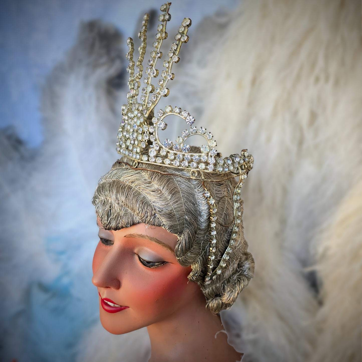 Early 1900s Rhinestone Stage Headdress