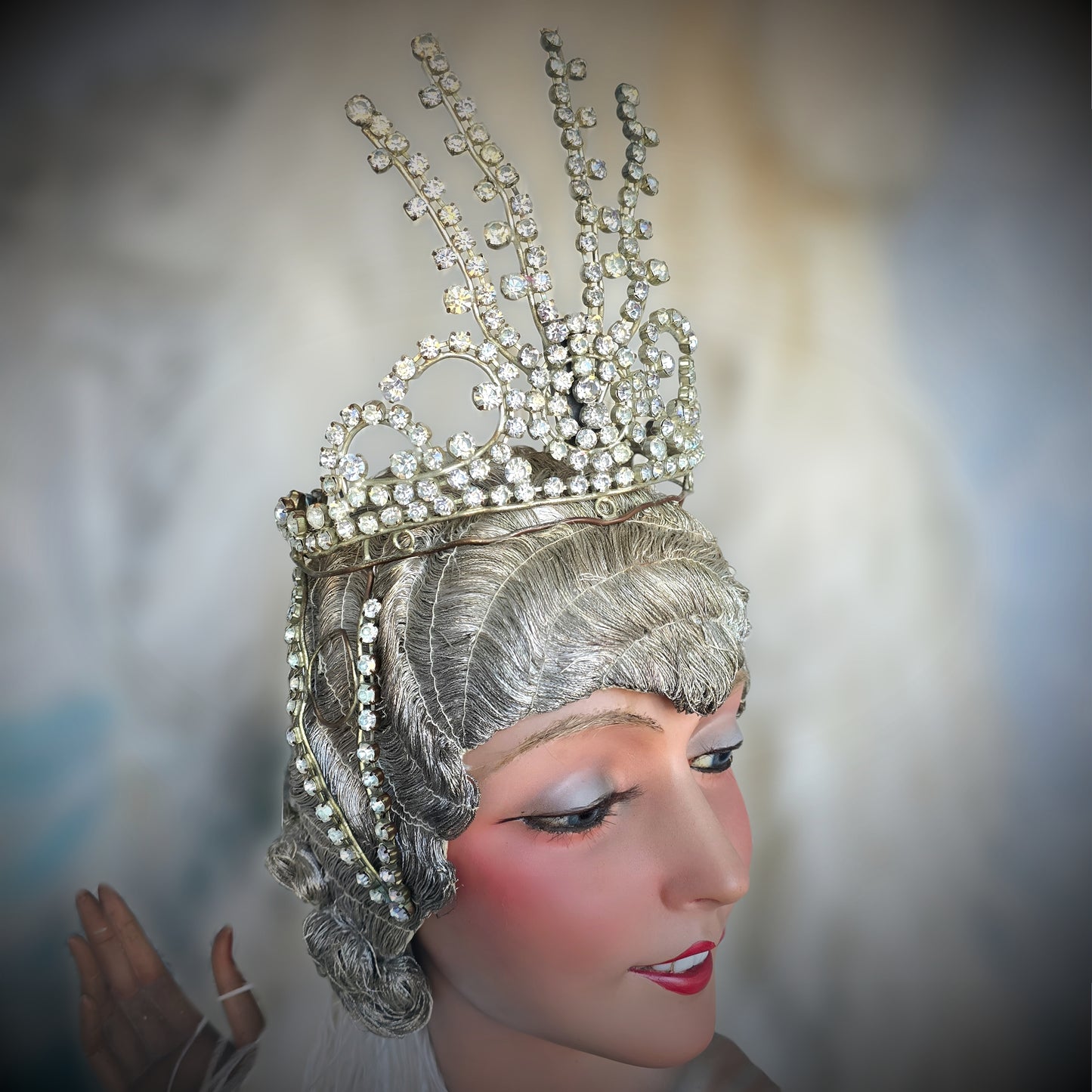 Early 1900s Rhinestone Stage Headdress