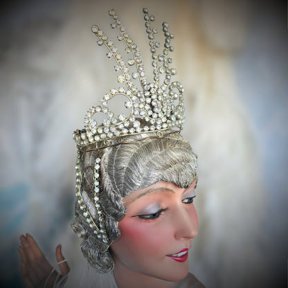 Early 1900s Rhinestone Stage Headdress