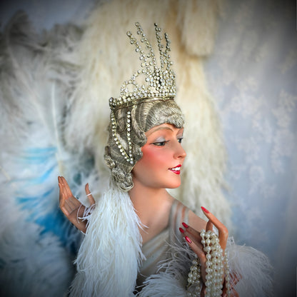 Early 1900s Rhinestone Stage Headdress