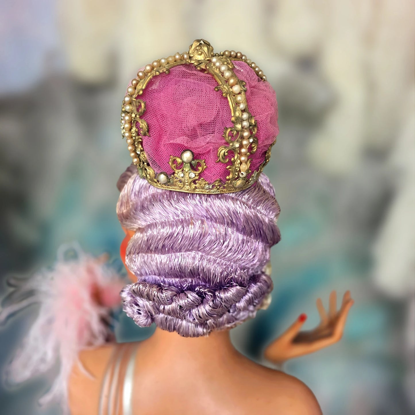 ✨ Antique French Theatrical Crown / Stage Headdress, Circa 1900–1920 | Belle Époque Costume Accessory