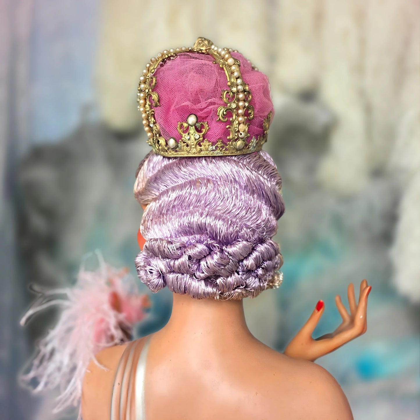 ✨ Antique French Theatrical Crown / Stage Headdress, Circa 1900–1920 | Belle Époque Costume Accessory