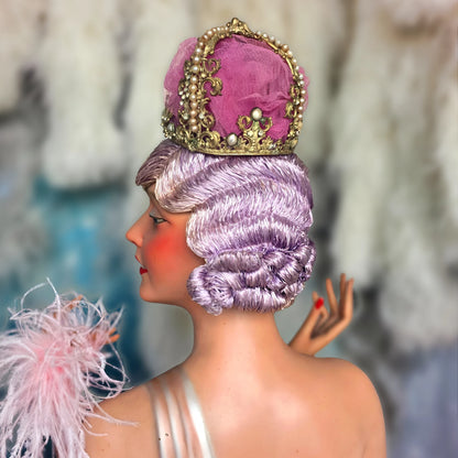 ✨ Antique French Theatrical Crown / Stage Headdress, Circa 1900–1920 | Belle Époque Costume Accessory