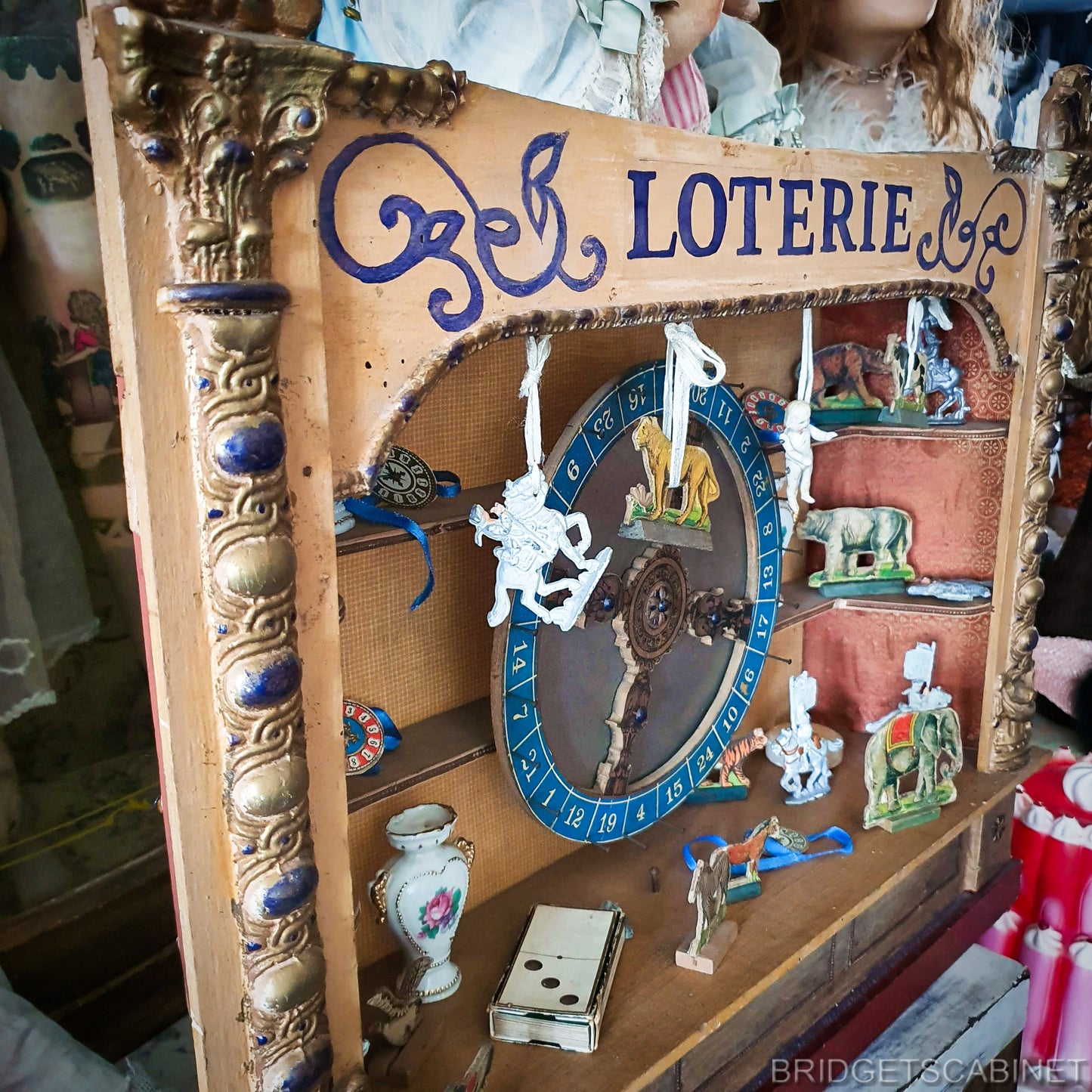 19th Century Lotterie Toy Game Doll