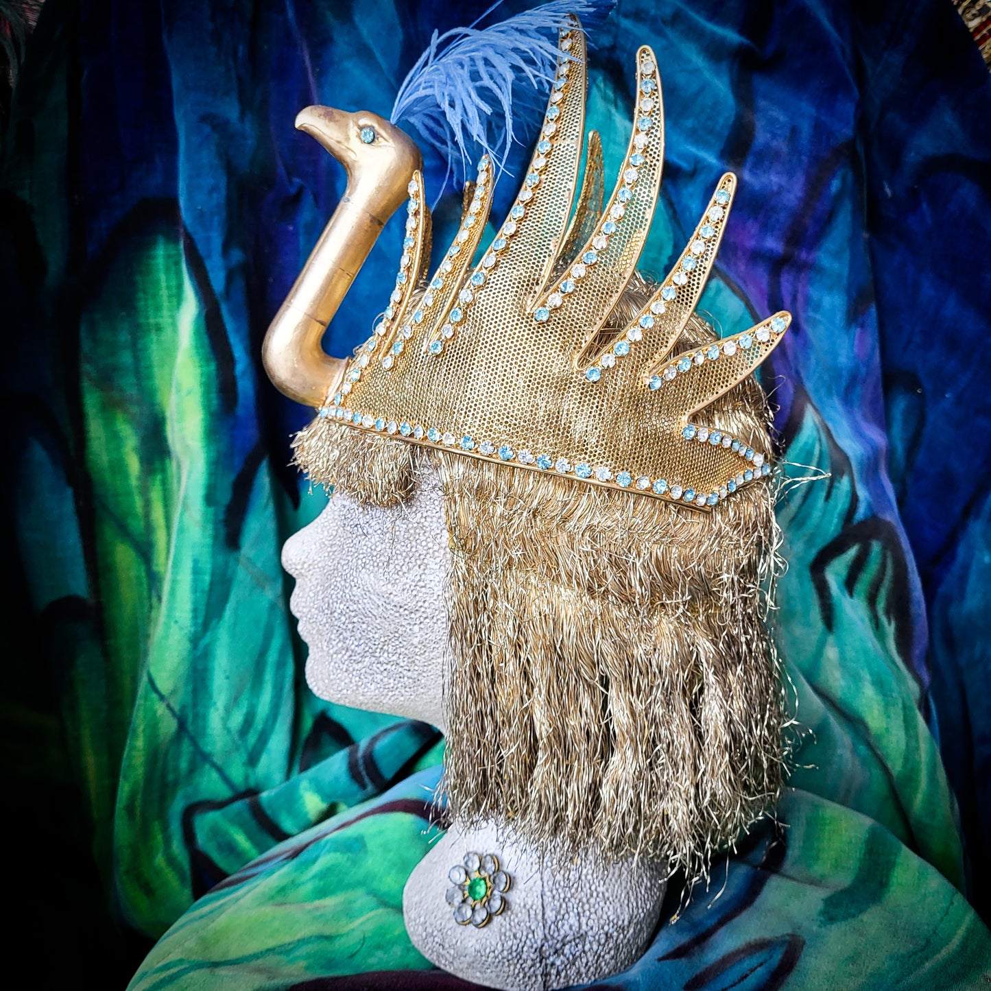 Vintage Burlesque Stage Headdress Cleopatra