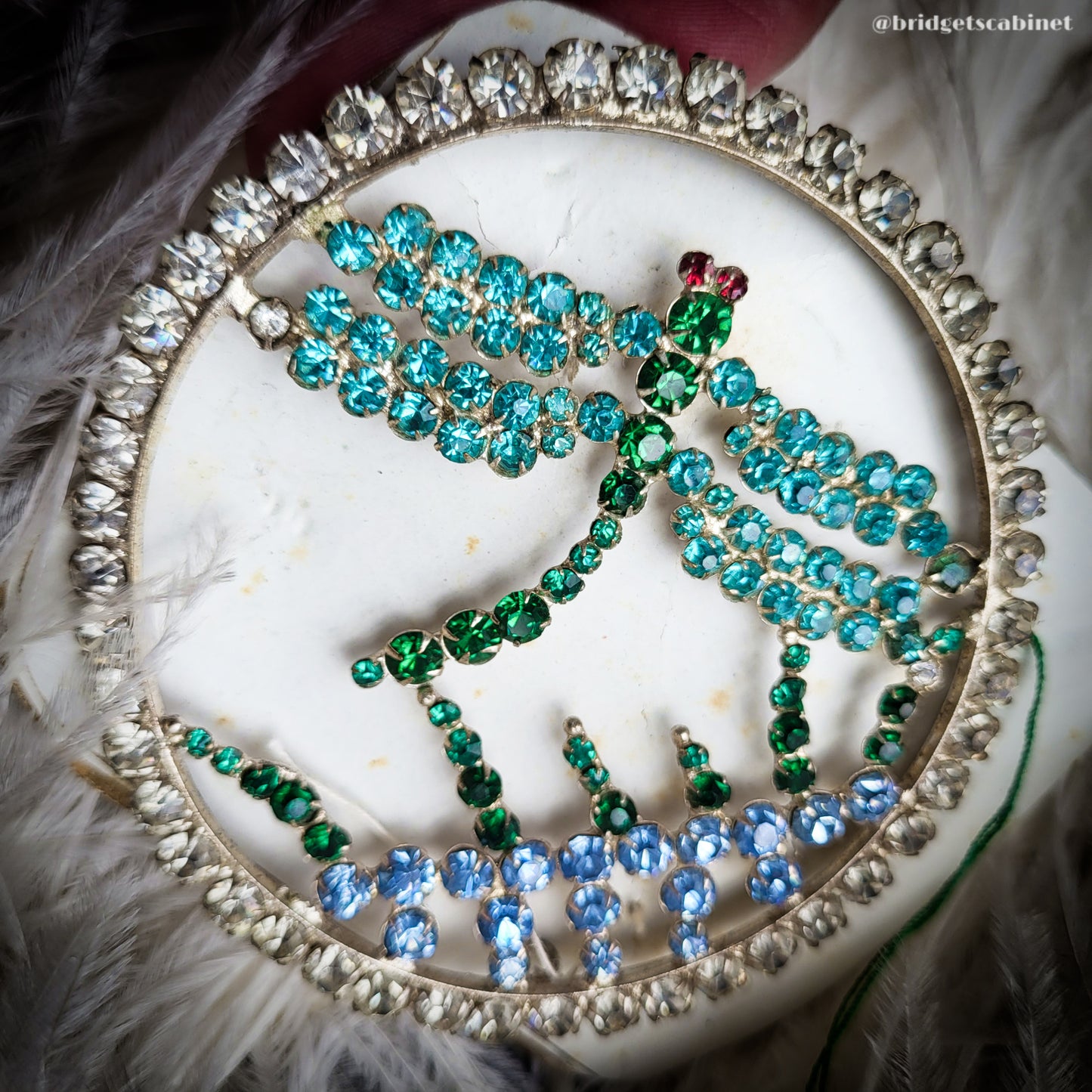 1920s Dragon Fly Dress Ornament Jewelry