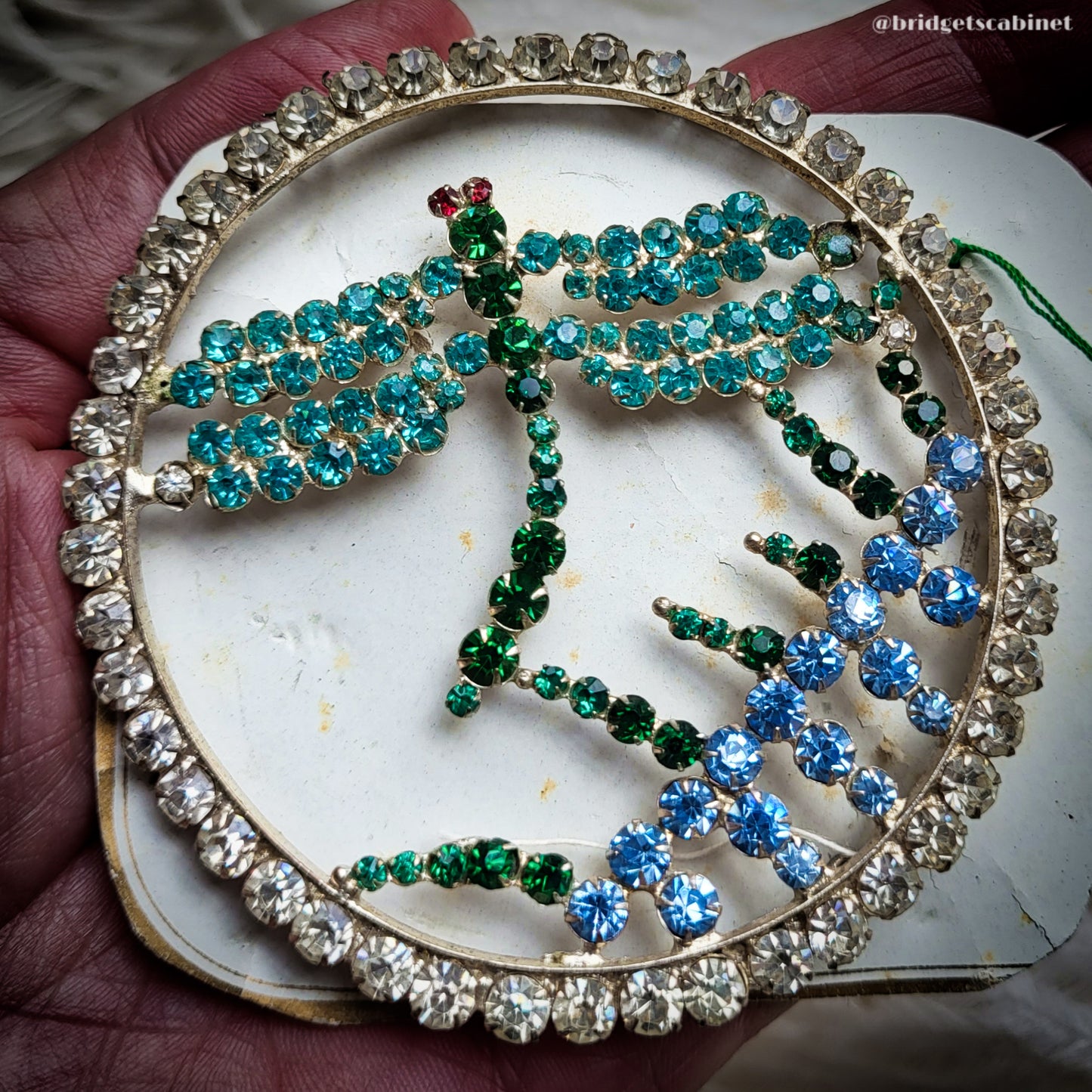 1920s Dragon Fly Dress Ornament Jewelry