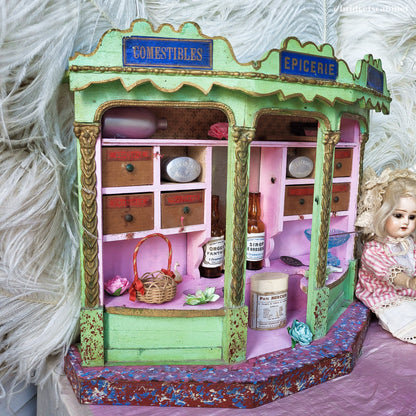 Antique Toy Doll Epicerie Store
