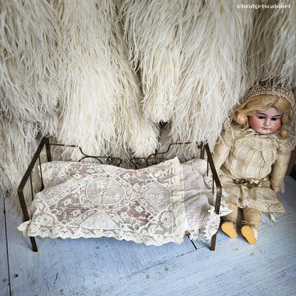 Antique Folding Bed Doll