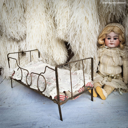 Antique Folding Bed Doll