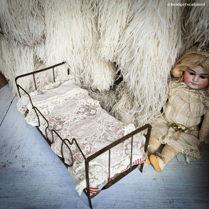 Antique Folding Bed Doll