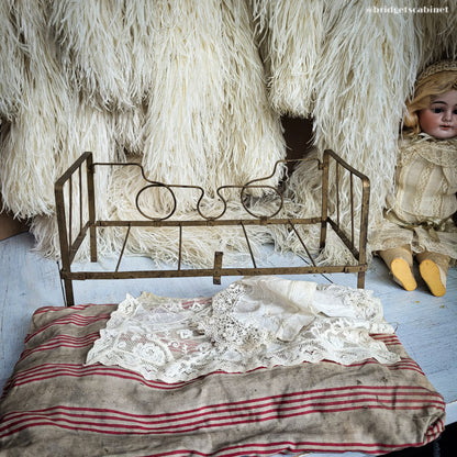 Antique Folding Bed Doll