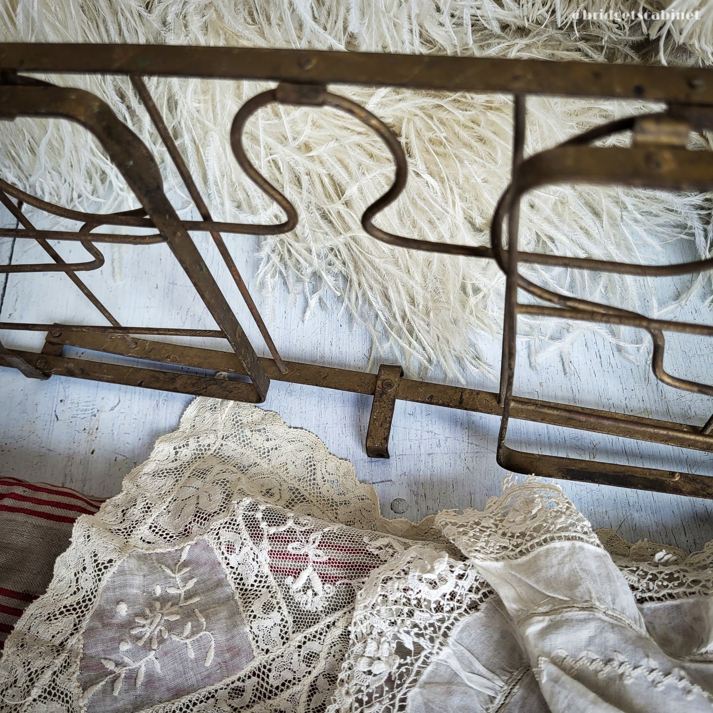 Antique Folding Bed Doll