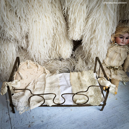 Antique Folding Bed Doll