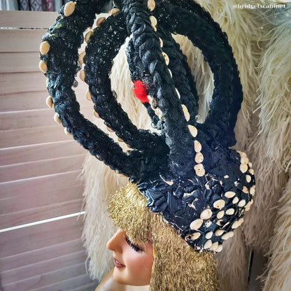 Vintage Stage Burlesque Headdress Shells
