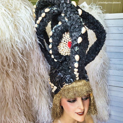 Vintage Stage Burlesque Headdress Shells
