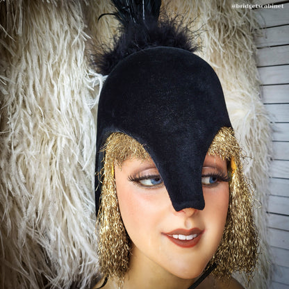 Vintage Theater Feather Stage Headdress