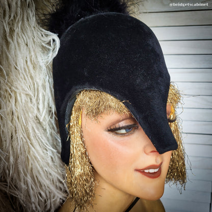 Vintage Theater Feather Stage Headdress
