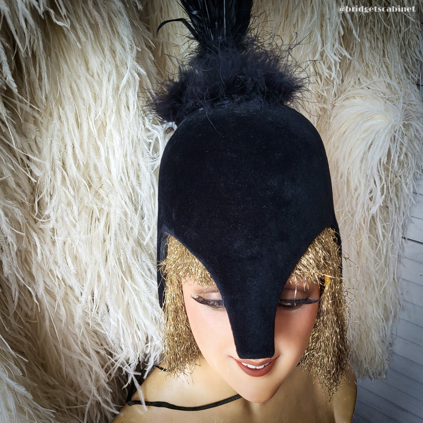 Vintage Theater Feather Stage Headdress