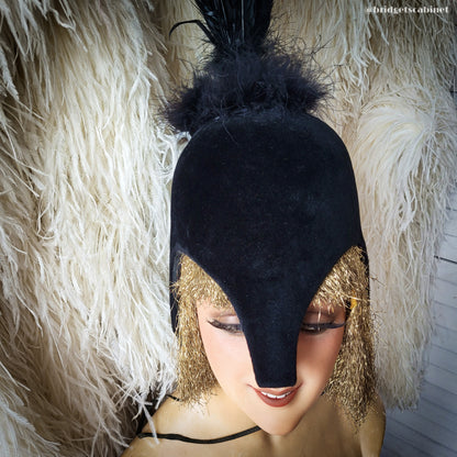 Vintage Theater Feather Stage Headdress
