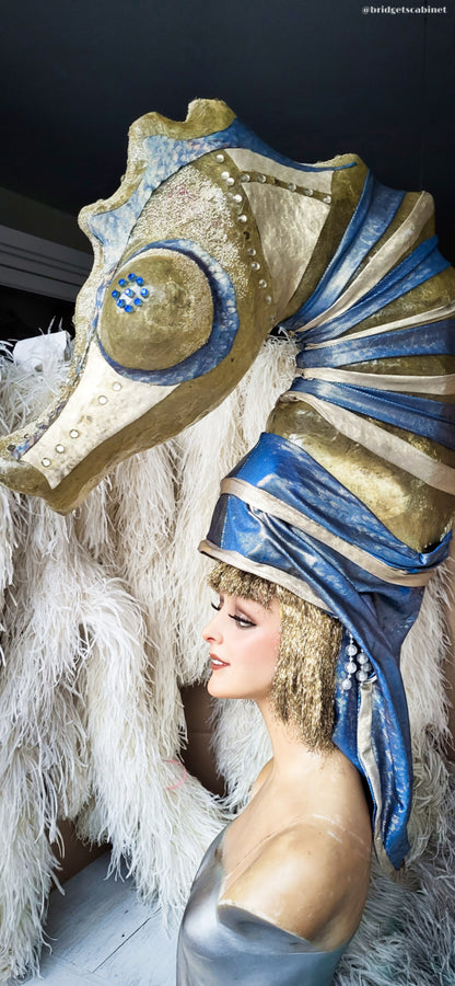Vintage Seahorse Stage Costume Headdress