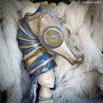 Vintage Seahorse Stage Costume Headdress