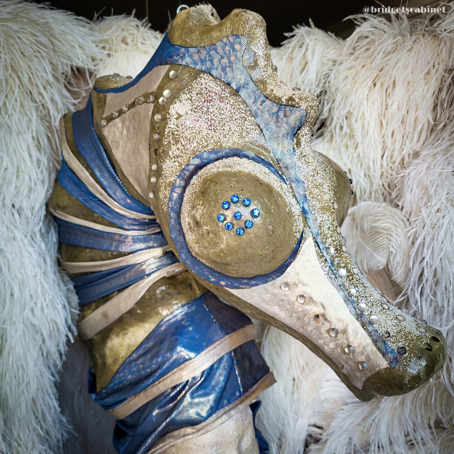 Vintage Seahorse Stage Costume Headdress
