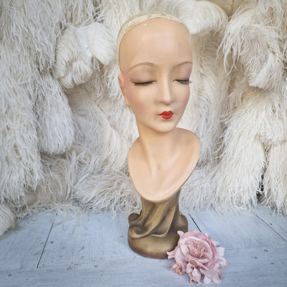 1930s Wig Head Bust Display