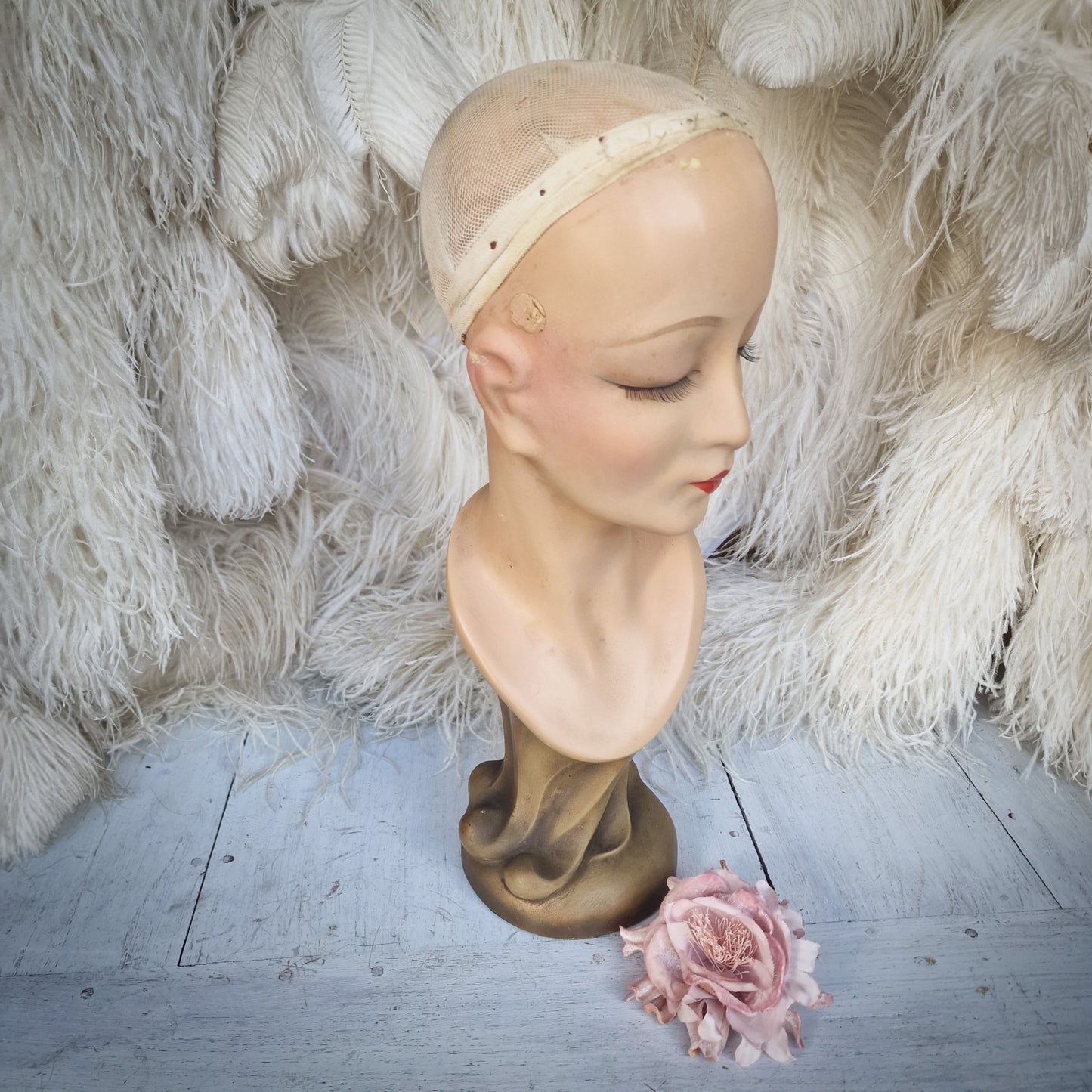 1930s Wig Head Bust Display