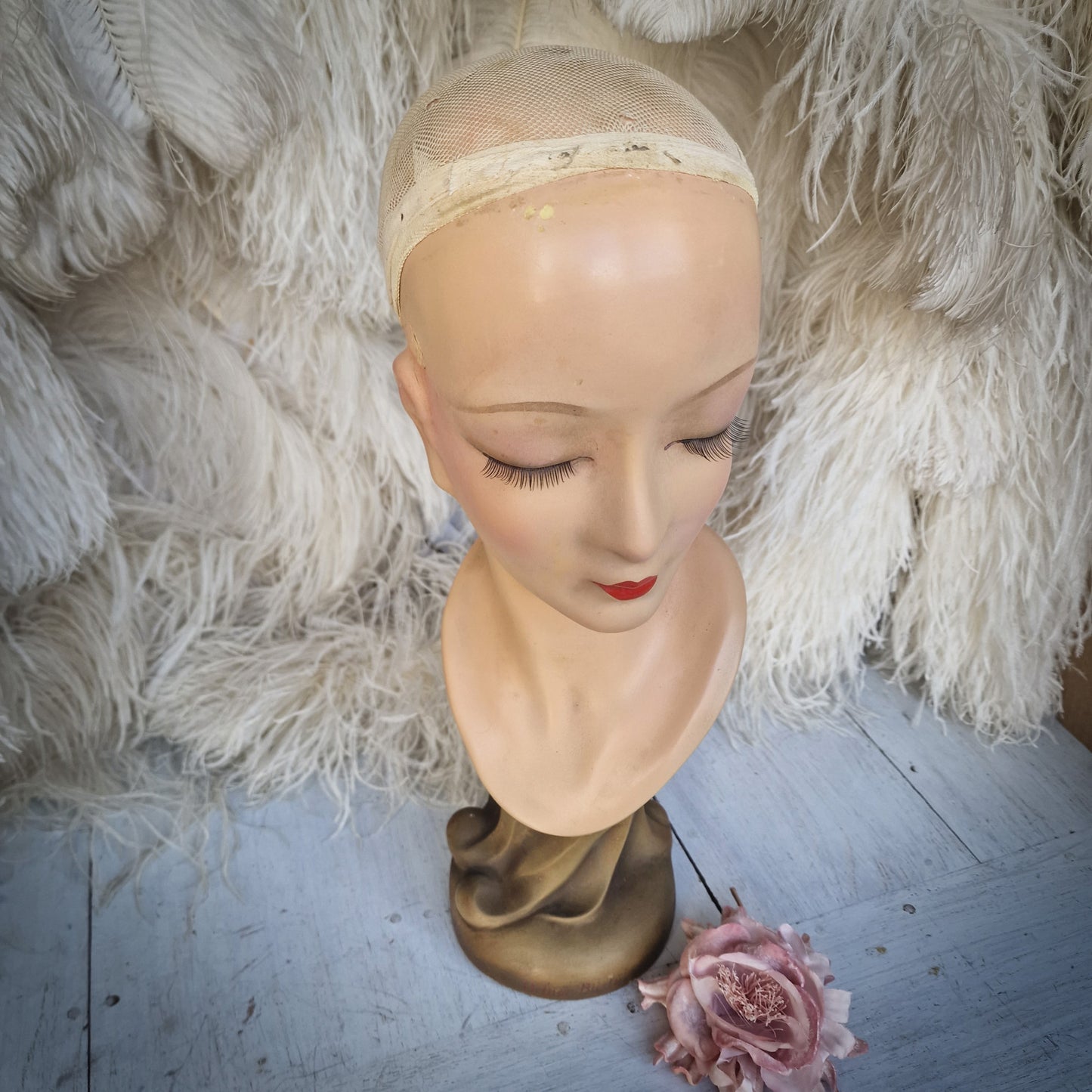 1930s Wig Head Bust Display